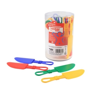 Toebehoren Kneedwas Mes Groot, 4 kleuren