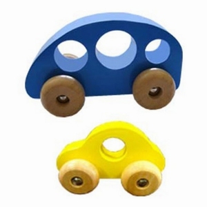Handauto, Grijpauto set, blauw/geel, prijs voor set !