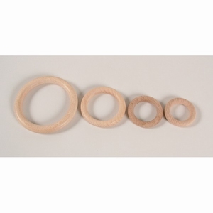 Ring hout  85 mm x 13 mm - beuken - per 10 stuks