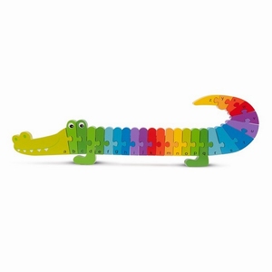 Alfabet puzzel krokodil, uitverkocht