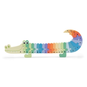 Alfabet puzzel krokodil - Woet