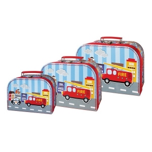 Kofferset Brandweer (set van 3)