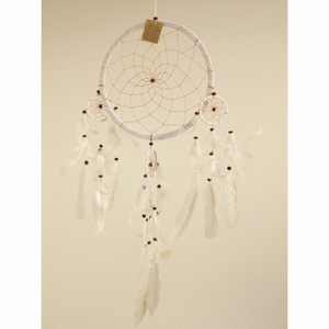 Dreamcatcher / Dromenvanger 25 cm Wit