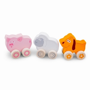 Wheelie Farm Animals, set van 3