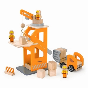 Kraan Set met Auto - Viga Toys