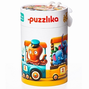 Puzzlika - Dieren Trein - 20 puzzelstukken  ( -15% op=op )
