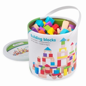 Bouwblokken in Ton - Gekleurd 100 stuks - New Classic Toys