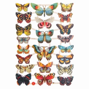 Poëzieplaatje (10st) Vlinders