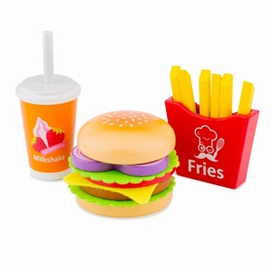 Fast food set - New Classic Toys, op=op nog 5x
