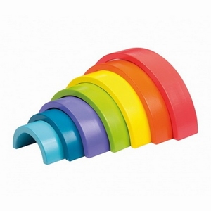 Regenboog blokken kleur 7-delig, nu met 10% korting !!