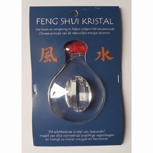 Feng Shui Kristal - Ovaal Breed 32x23mm