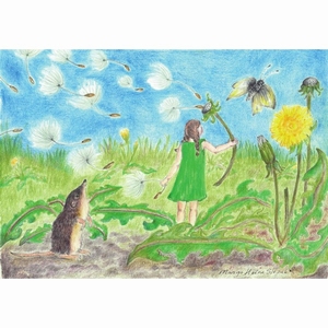 Ansichtkaart 1.67 Paardenbloem Pluis - 10 stuks