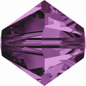 Swarovski Beads 4 mm Xilion Amethist 204 zakje 100 stuks