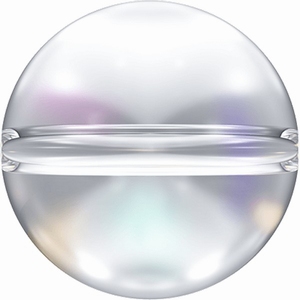 Swarovski Globe Bead 8 mm Crystal + Aurore Boreale (48x)
