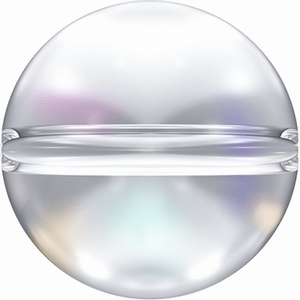 Swarovski Globe Bead 8 mm Crystal + Aurore Boreale (96x)