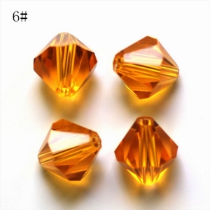 Swarovski Beads 8 mm Bicone Topaz zakje 100 stuks