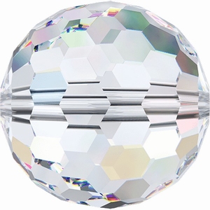 Swarovski Disco Ball Bead 8 mm Crystal 001 met Aurore Boreal