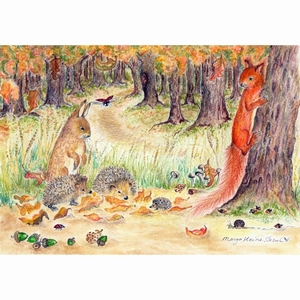 Ansichtkaart 1.71 Herfst Geluk - 10 stuks