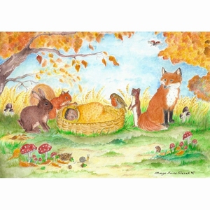 Ansichtkaart 1.75 Herfstkind - 10 stuks