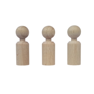 Kegelpoppetje - Recht 38x13 mm met nekje