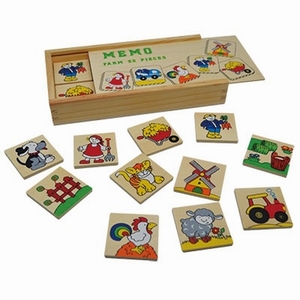 Memory boerderij; 32-delig - Playwood