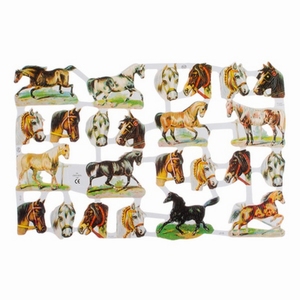 Poëzieplaatje (10st) Paarden en Paardenhoofden