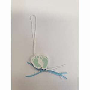 Gelukspoppetjes Babyvoetje Blauw 100 stuks (14163)