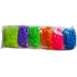 .Loombandjes 6 kleuren / zakjes