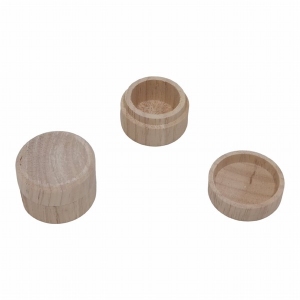 Doosje voor ringen / oorbellen - Rond -  5,5 x 3,2 cm = op !