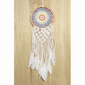Dreamcatcher / Dromenvanger 16 cm Kleurrijke "Rainbow"