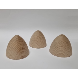 Houten Kegel - Cone 60x50 mm- beukenhout onbehandeld