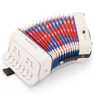 Accordeon, Wit, met Muziekboek