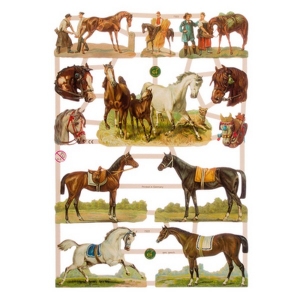 Poëzieplaatje (10st) Paarden