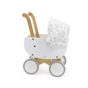 Poppenwagen - Wit - Viga Toys