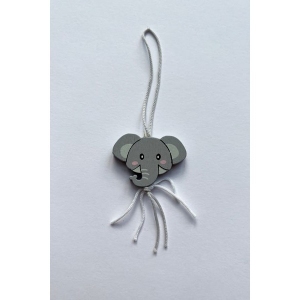 Gelukspoppetjes Olifant gezicht plat 100 stuks - 3,3 x 2,5 cm (14254)