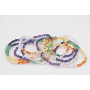 Kogelarmband 4mm kinder Chakra