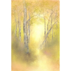 Oliepastelkaart Berkenbos per 10 stuks