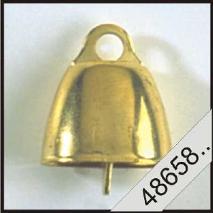Koeklokje 18mm messing - doosje 12 stuks (4865818)