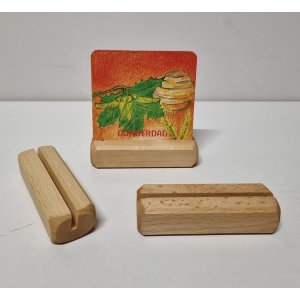 Kaarthouder beuken Weekkaartjes - Lijnolie, eigen productie