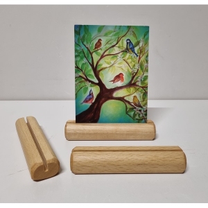 Kaarthouder beuken Smal afgerond - Lijnolie, eigen productie