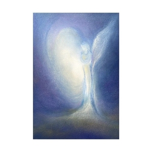 Oliepastelkaart Engel van de Liefde - per 10 stuks, nieuw 2026