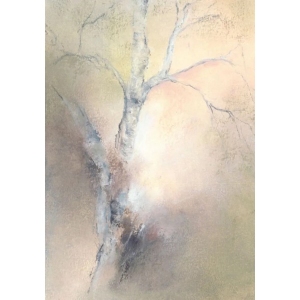 Oliepastelkaart Berkenboom - per 10 stuks  (nog 3,3)