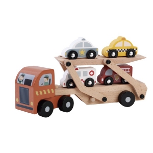 Autotransporter met 4 auto's; rode cabine 82049 -  Zookabee