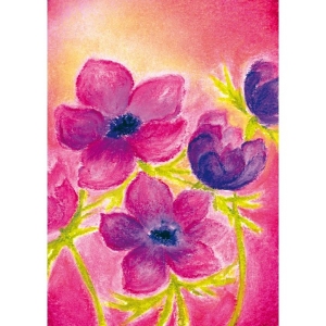 Oliepastelkaart Anemoon - per 10 stuks