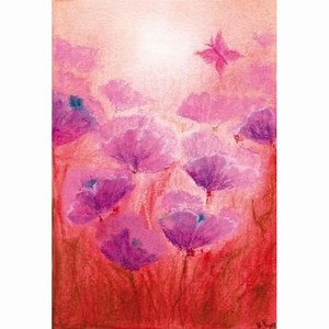 Oliepastelkaart Papavers - per 10 stuks