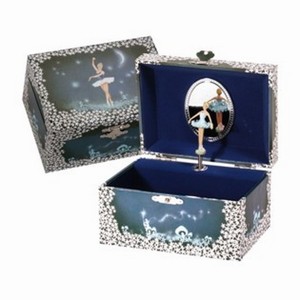 Byouxmuziekdoos Blauw met Blauwe Ballerina (32197)