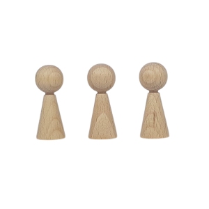 Kegelpoppetje - Taps 50x20 mm met nekje