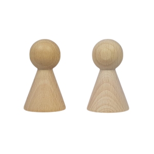Kegelpoppetje - Taps Breed 70x42 mm
