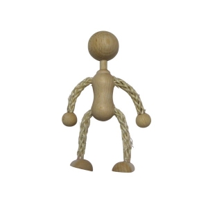 Touwpopje 11 cm met hoofd, alleen op bestelling