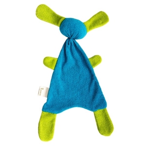 zBadstof Doggy kleur Turquiose/Lime (21x36cm)